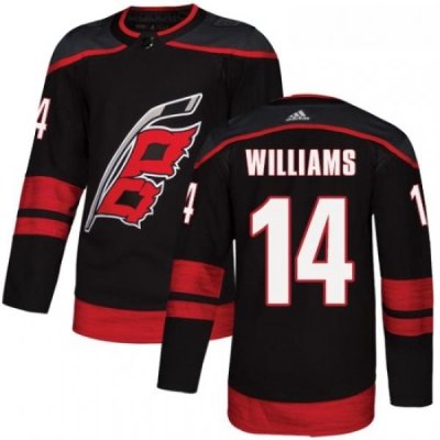 Youth Adidas Carolina Hurricanes 14 Justin Williams Authentic Black Alternate NHL Jersey