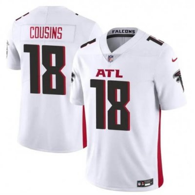 Youth Atlanta Falcons 18 Kirk Cousins White Vapor Untouchable Limited Stitched Football Jersey