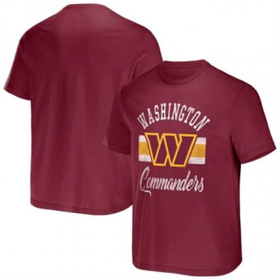 Men Washington Commanders Burgundy X Darius Rucker Collection Stripe T Shirt