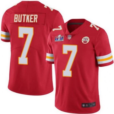 Nike Chiefs 7 Harrison Butker Red Team Color Youth Bound Stitched NFL Vapor Untouchable Limited 2024 Super Bowl LVIII Jersey