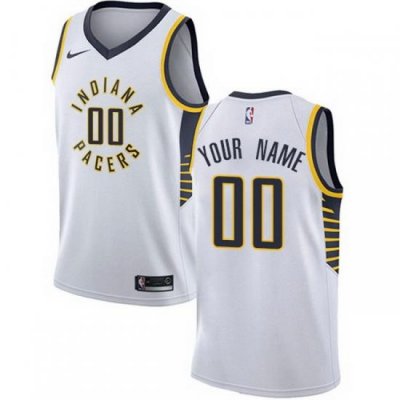 Men Women Youth Toddler All Size Nike Indiana Pacers Customized Authentic White NBA Association Edition Jersey