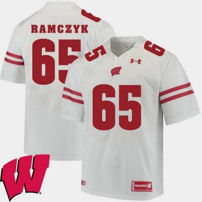 Men Wisconsin Badgers Ryan Ramczyk White Alumni Football Game Ncaa 2018 Jersey