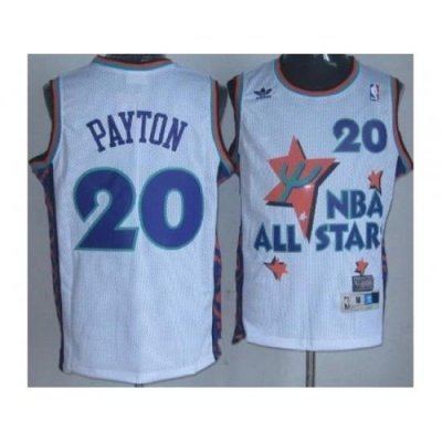 Seattle SuperSonics 20 Gary Payton White 95 All Star NBA Jerseys