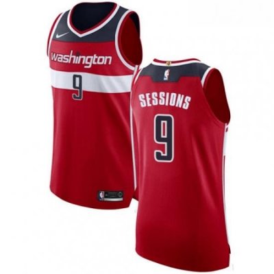 Womens Nike Washington Wizards 9 Ramon Sessions Authentic Red NBA Jersey Icon Edition