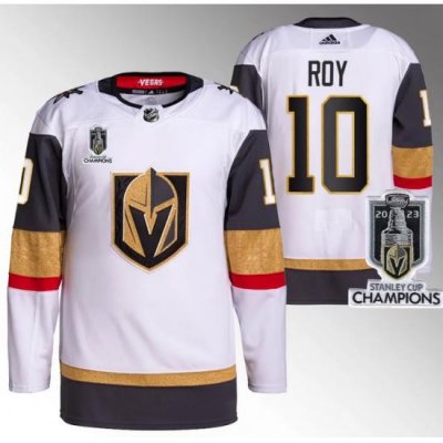 Men Women Youth Vegas Golden Knights #10 Nicolas Roy White 2023 Stanley Cup Champions Stitched Jersey