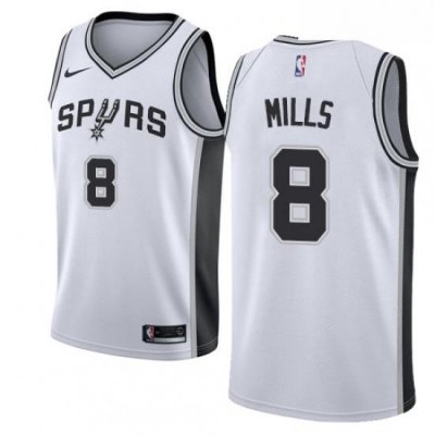 Womens Nike San Antonio Spurs 8 Patty Mills Swingman White Home NBA Jersey Association Edition