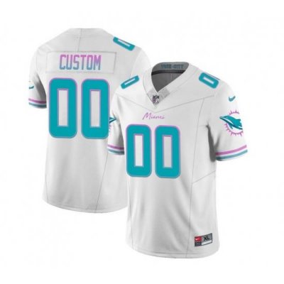 Men Women youth Miami Dolphins Active Player Custom White 2023 F U S E Vapor Limited Stitched Football Jersey