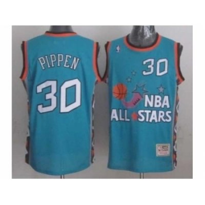 NBA 96 All Star #30 Pippen Blue Jerseys