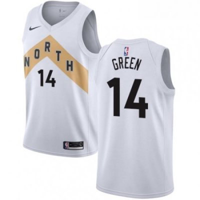 Womens Nike Toronto Raptors 14 Danny Green Swingman White NBA Jersey City Edition