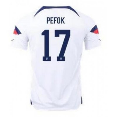 Men US 2022 FIFA Soccer Jersey White 010