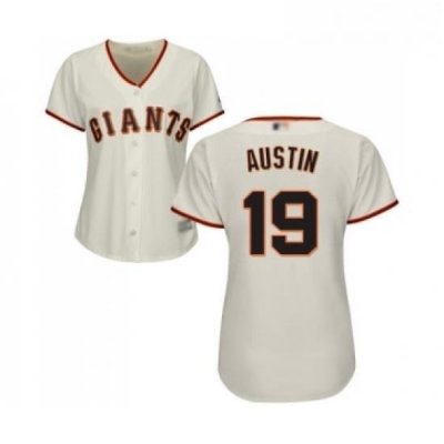 Womens San Francisco Giants 19 Tyler Austin Replica Cream Home Cool Base Baseball Jersey