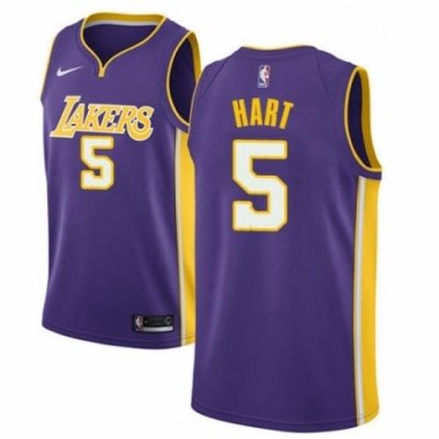 Womens Nike Los Angeles Lakers 5 Josh Hart Authentic Purple NBA Jersey Icon Edition