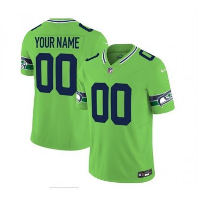 Men Women youth Seattle Seahawks Active Player Custom 2023 F U S E  Green Limited Stitched Football Jersey