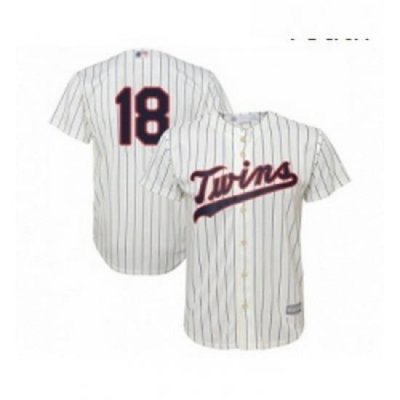 Youth Minnesota Twins 18 Mitch Garver Replica Cream Alternate Cool Base Baseball Jersey