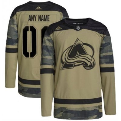 Men Women Youth Colorado Avalanche Custom Camo Salute To Service Stitched Jersey