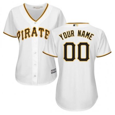 Men Women Youth All Size Pittsburgh Pirates Cool Base Custom Jersey White