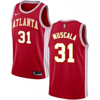 Youth Nike Atlanta Hawks 31 Mike Muscala Swingman Red NBA Jersey Statement Edition