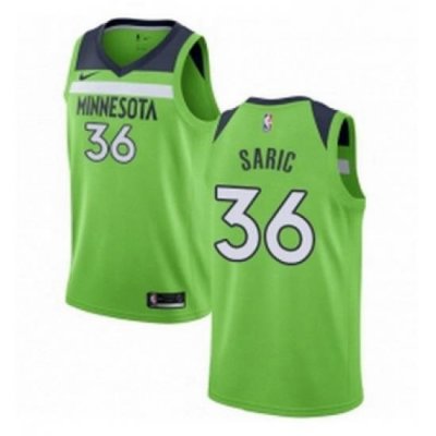 Womens Nike Minnesota Timberwolves 36 Dario Saric Swingman Green NBA Jersey Statement Edition