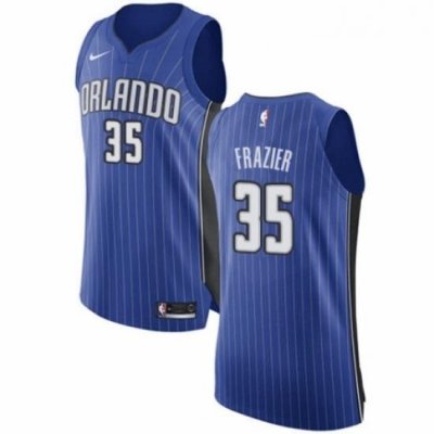 Womens Nike Orlando Magic 35 Melvin Frazier Authentic Royal Blue NBA Jersey Icon Edition