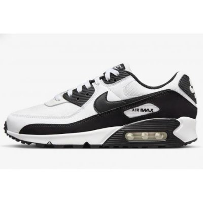 Men Nike Air Max 90 White Black Shoes 24D03