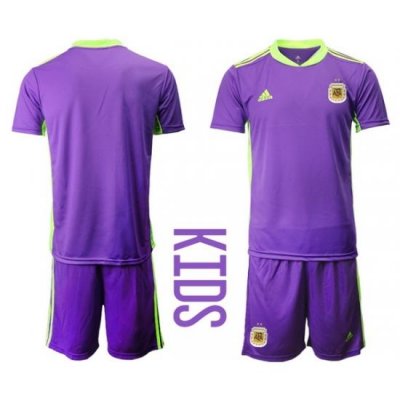 Kids Argentina Short Soccer Jerseys 035