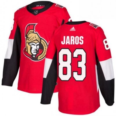 Youth Adidas Ottawa Senators 83 Christian Jaros Authentic Red Home NHL Jersey