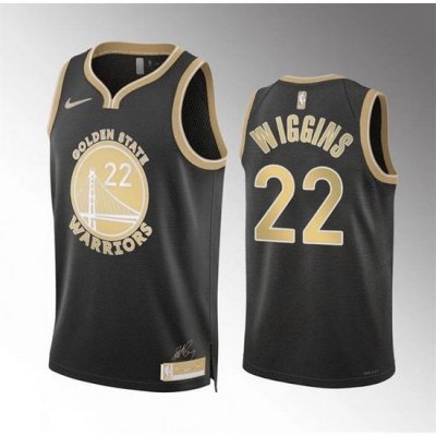 Men Golden State Warriors 22 Andrew Wiggins Black 2024 Select Series Stitched Basketball Jersey