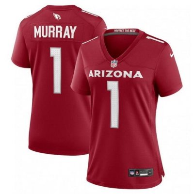 Women Arizona Cardinals 1 Kyler Murray New Red Stitched Game Jersey