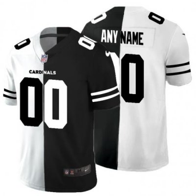 Men Women Youth Toddler Arizona Cardinals Custom Men Black V White Peace Split Nike Vapor Untouchable Limited NFL Jersey