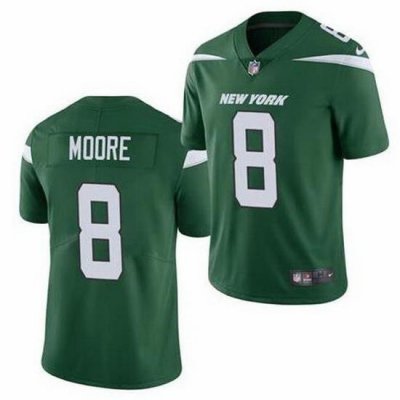 Youth New York Jets Elijah Moore #8 Green Vapor Limited Stitched Football Jersey