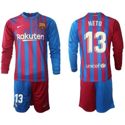 Men Barcelona Long Sleeve Soccer Jerseys 572