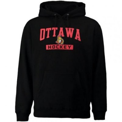 NHL Mens Ottawa Senators Rinkside City Pride Pullover Hoodie Black