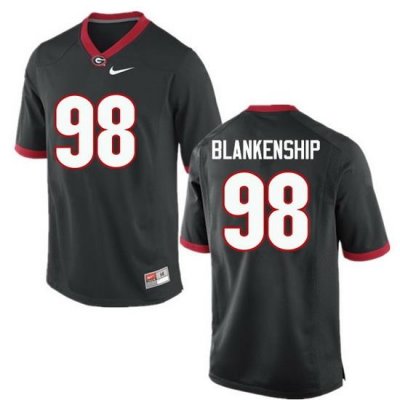 Men Georgia Bulldogs #98 Rodrigo Blankenship College Football Jerseys-Black