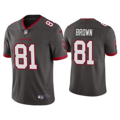 Youth Tampa Bay Buccaneers 81 Antonio Brown Grey Vapor Untouchable Limited Stitched Jersey