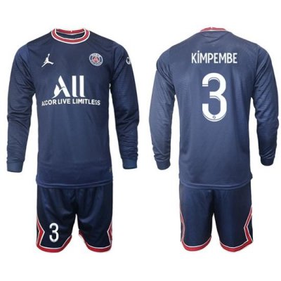 Men Paris Saint Germain Long Sleeve Soccer Jerseys 562