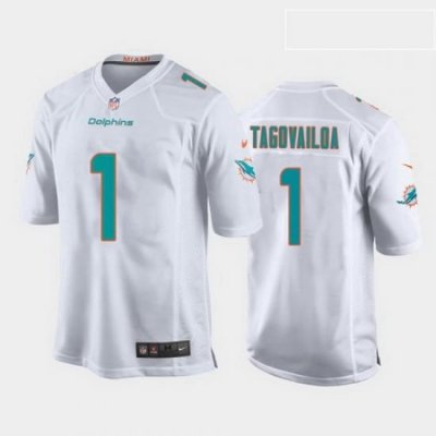 youth tua tagovailoa miami dolphins white game jersey