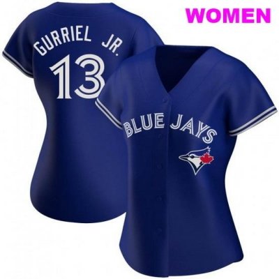 WOMEN'S TORONTO BLUE JAYS #13 LOURDES GURRIEL JR. ROYAL ALTERNATE JERSEY