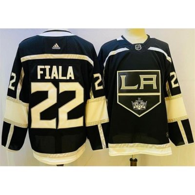 Men Los Angeles Kings 22 Kevin Fiala Black Stitched Jersey