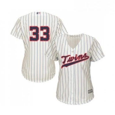 Womens Minnesota Twins 33 Martin Perez Replica Cream Alternate Cool Base Baseball Jersey