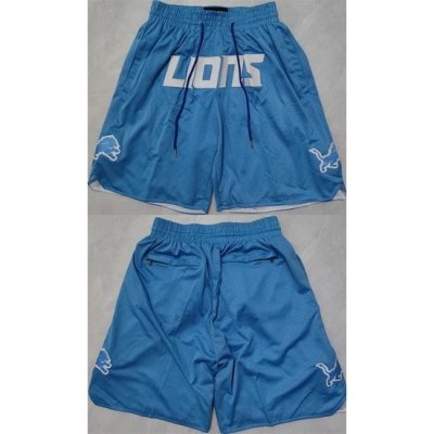 Men Detroit Lions Blue Shorts