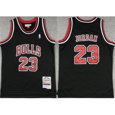 Youth Chicago Bulls 23 Michael Jordan Black Stitched Basketball Jersey