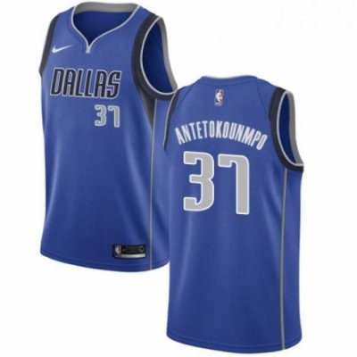 Youth Nike Dallas Mavericks 37 Kostas Antetokounmpo Swingman Royal Blue Road NBA Jersey Icon Edition