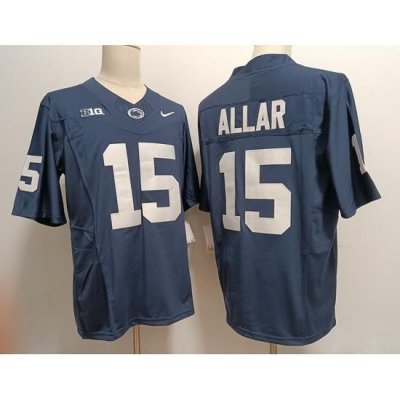 Men Notre Dame Fighting Irish Drew Allar #15 Navy F U S E Stitched Jersey