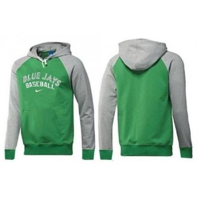 MLB Men Nike Toronto Blue Jays Pullover Hoodie GreenGrey