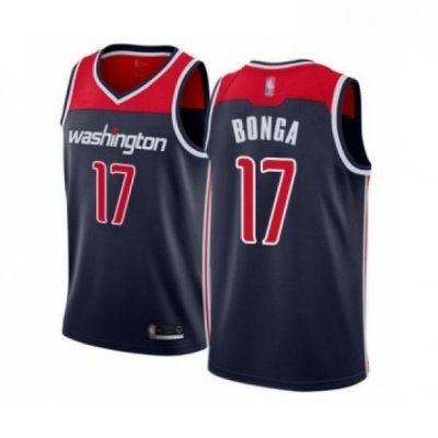 Youth Washington Wizards 17 Isaac Bonga Swingman Navy Blue Basketball Jersey Statement Edition