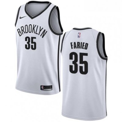 Youth Nike Brooklyn Nets 35 Kenneth Faried Swingman White NBA Jersey Association Edition