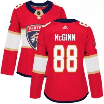 Womens Adidas Florida Panthers 88 Jamie McGinn Premier Red Home NHL Jersey