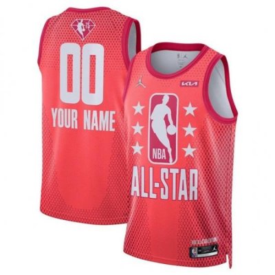 Men 2022 All Star Active Player Custom Maroon Stitched Basketball Jerse