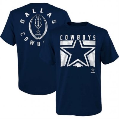 Men Dallas Cowboys Navy Preschool Liquid Camo Logo T Shirt