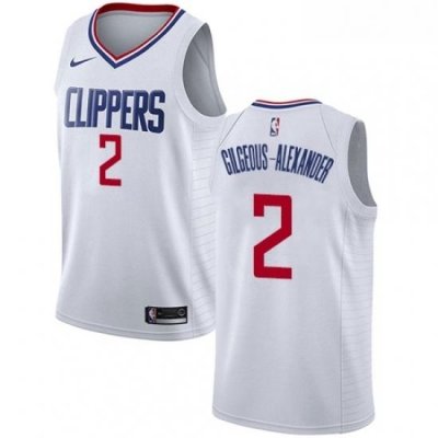 Womens Nike Los Angeles Clippers 2 Shai Gilgeous Alexander Authentic White NBA Jersey Association Edition